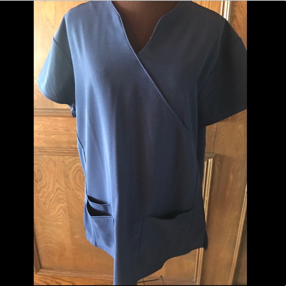 Navy Scrub Top